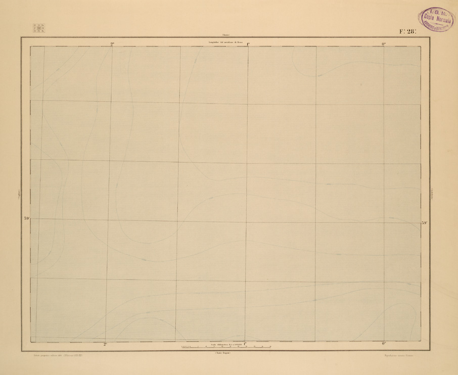 (N:26466) CARTA COROGRAFICA DEL REGNO D'ITALIA E DELLE REGIONI ADIACENTI EDIZIONE 1935-1937 FOGLIO 28 (SE000031) Carte e stampe antiche: riproduzione a colori su carta (formato A1)