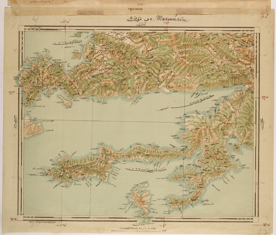 (N:26647) ASIA MINORE AL 200.000 - MARMARICE (SE000208) Carte e stampe antiche: riproduzione a colori su carta (formato A1)
