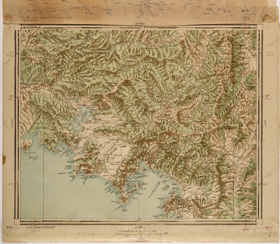 (N:26648) ASIA MINORE AL 200.000 - MACRI (SE000209) Carte e stampe antiche: riproduzione a colori su carta (formato A1)