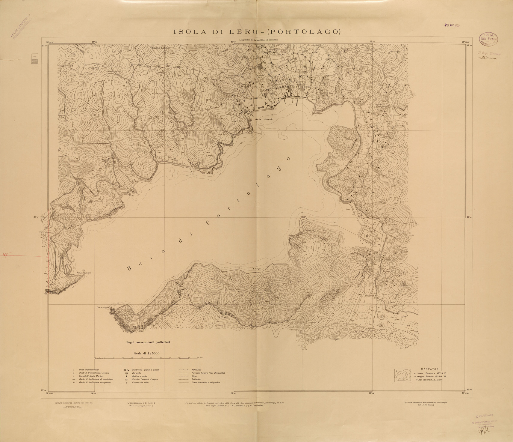 (N:26563) ISOLA DI LERO - ( PORTOLAGO ) (SE000317) Carte e stampe antiche: riproduzione a colori su carta (formato A1)