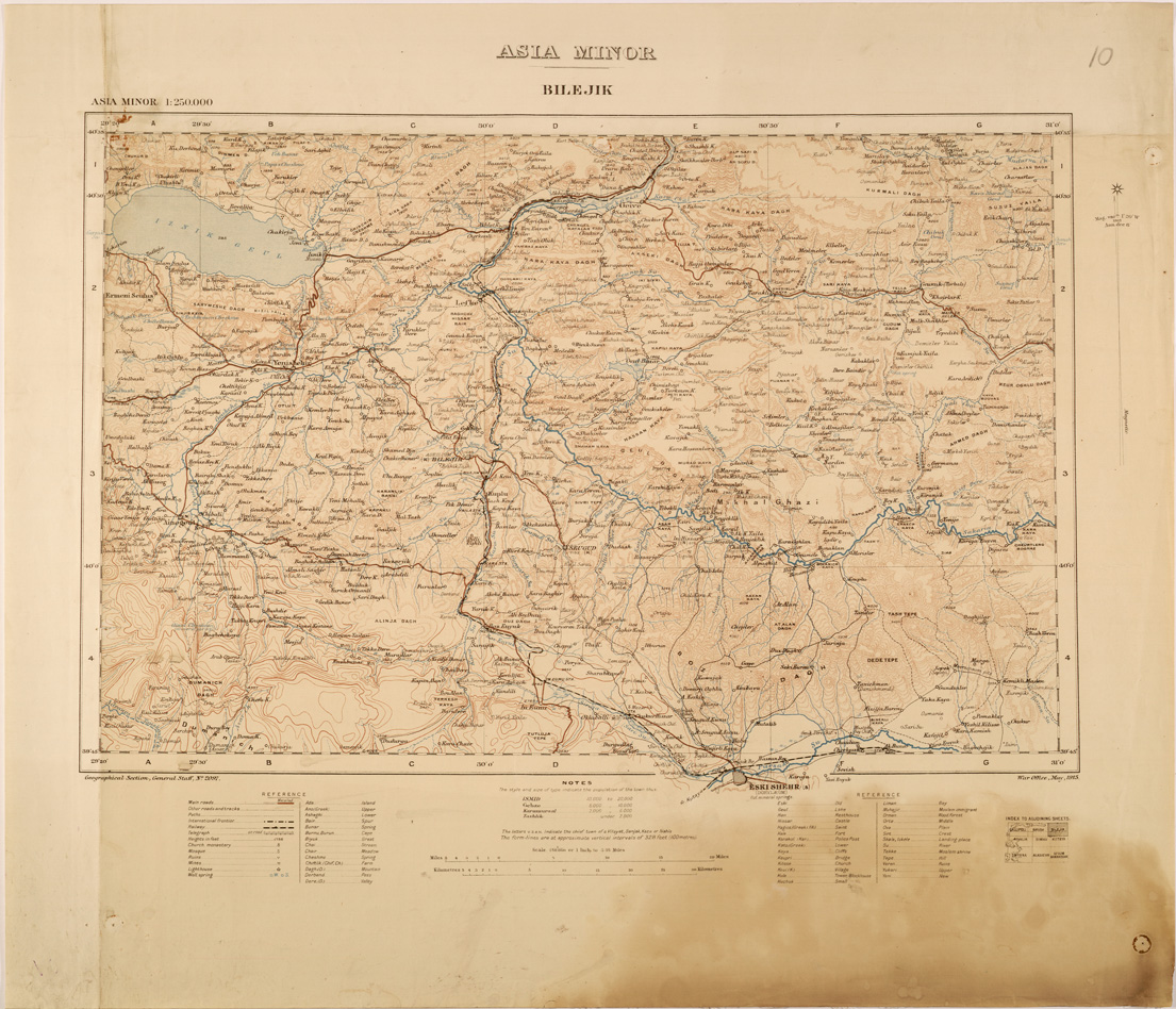 (N:26670) ASIA MINOR - BILEJIK (SE000421) Carte e stampe antiche: riproduzione a colori su carta (formato A1)