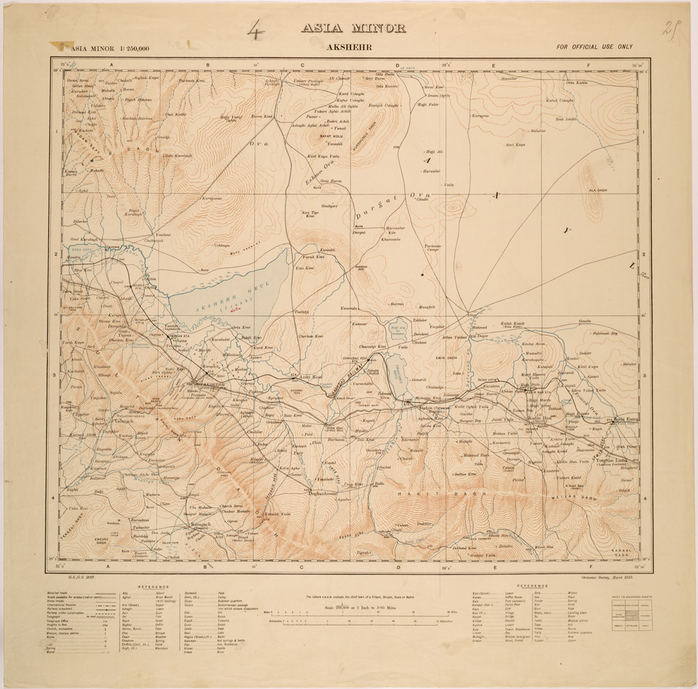 (N:26688) ASIA MINOR - AKSHEHR (SE000434) Carte e stampe antiche: riproduzione a colori su carta (formato A1)