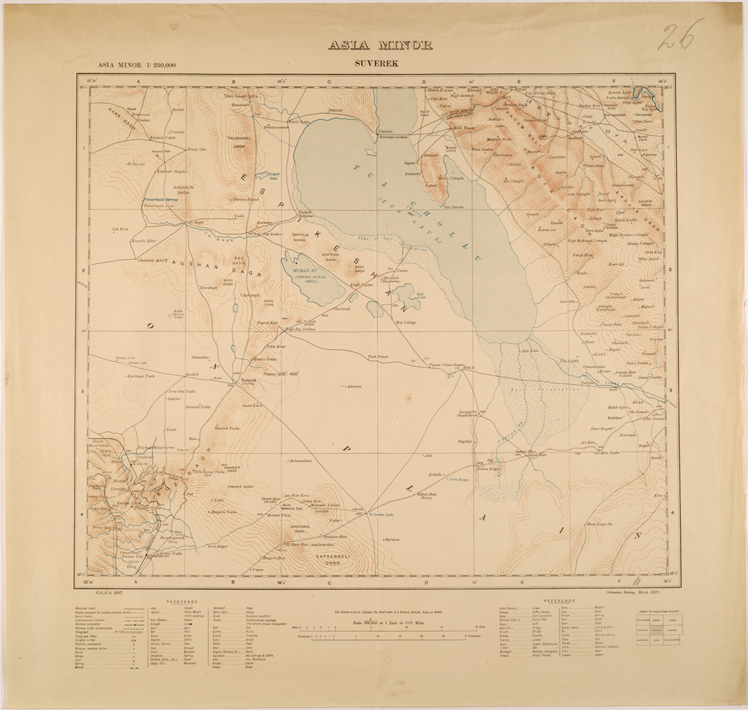 (N:26689) ASIA MINOR - SUVEREK (SE000435) Carte e stampe antiche: riproduzione a colori su carta (formato A1)