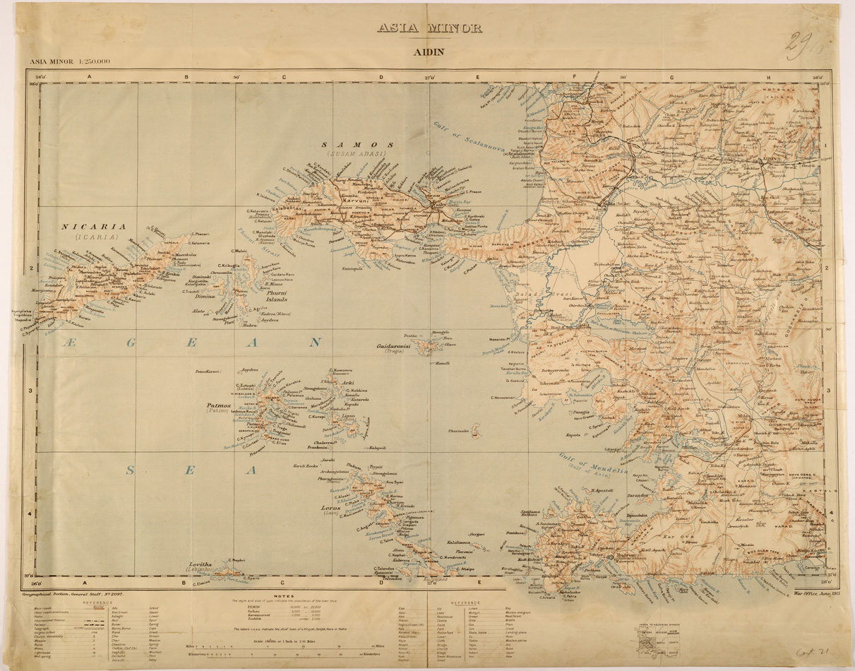(N:26691) ASIA MINOR - AIDIN (SE000437) Carte e stampe antiche: riproduzione a colori su carta (formato A1)