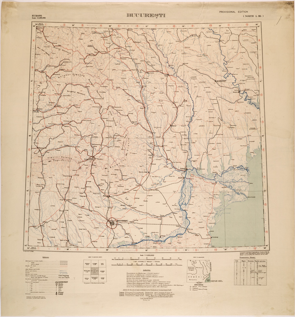 (N:26720) BUCURESTI (SE000452) Carte e stampe antiche: riproduzione a colori su carta (formato A1)