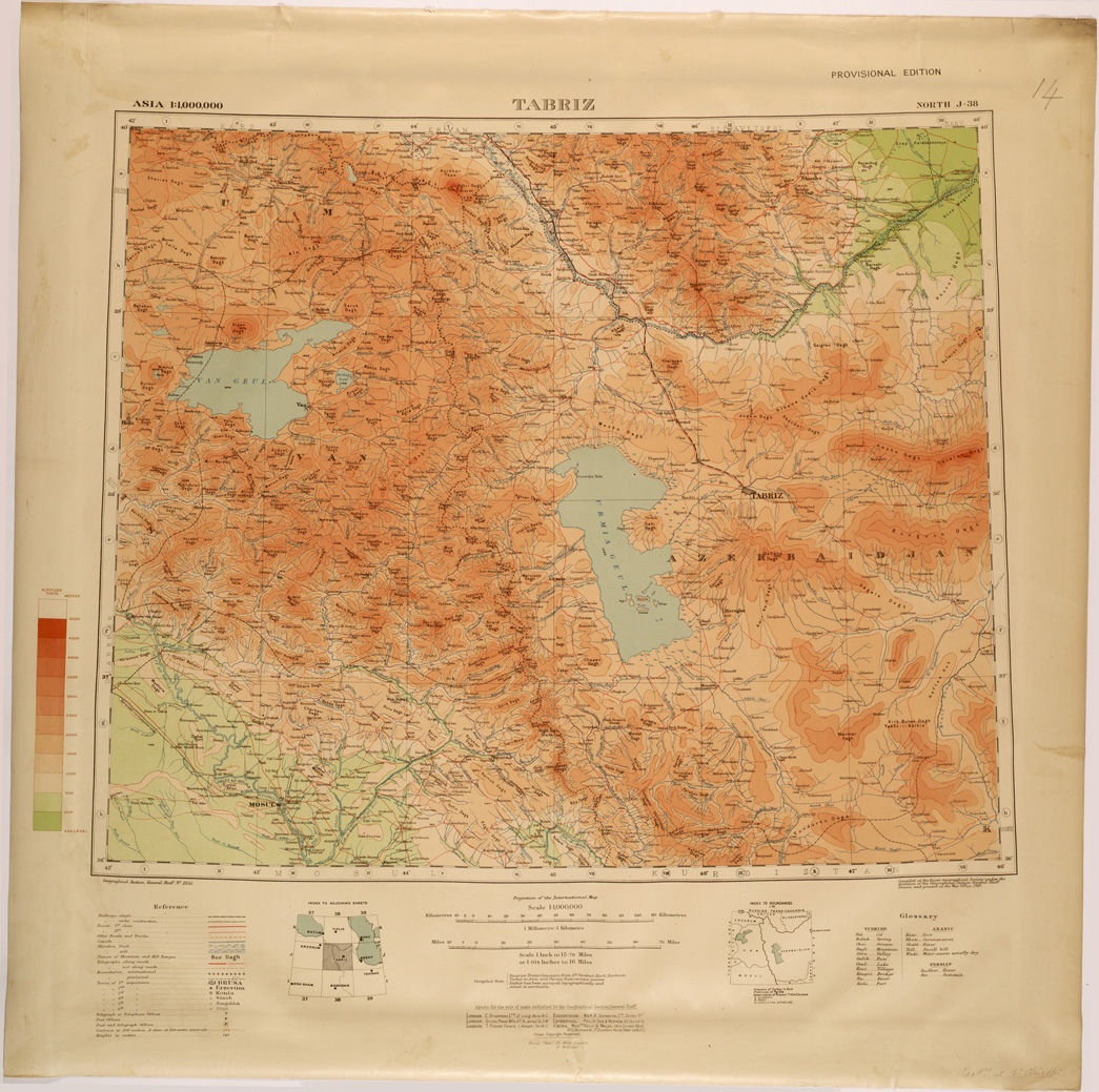 (N:26756) TABRIZ (SE000465) Carte e stampe antiche: riproduzione a colori su carta (formato A1)