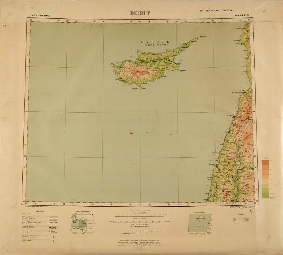 (N:26759) BEIRUT (SE000467) Carte e stampe antiche: riproduzione a colori su carta (formato A1)