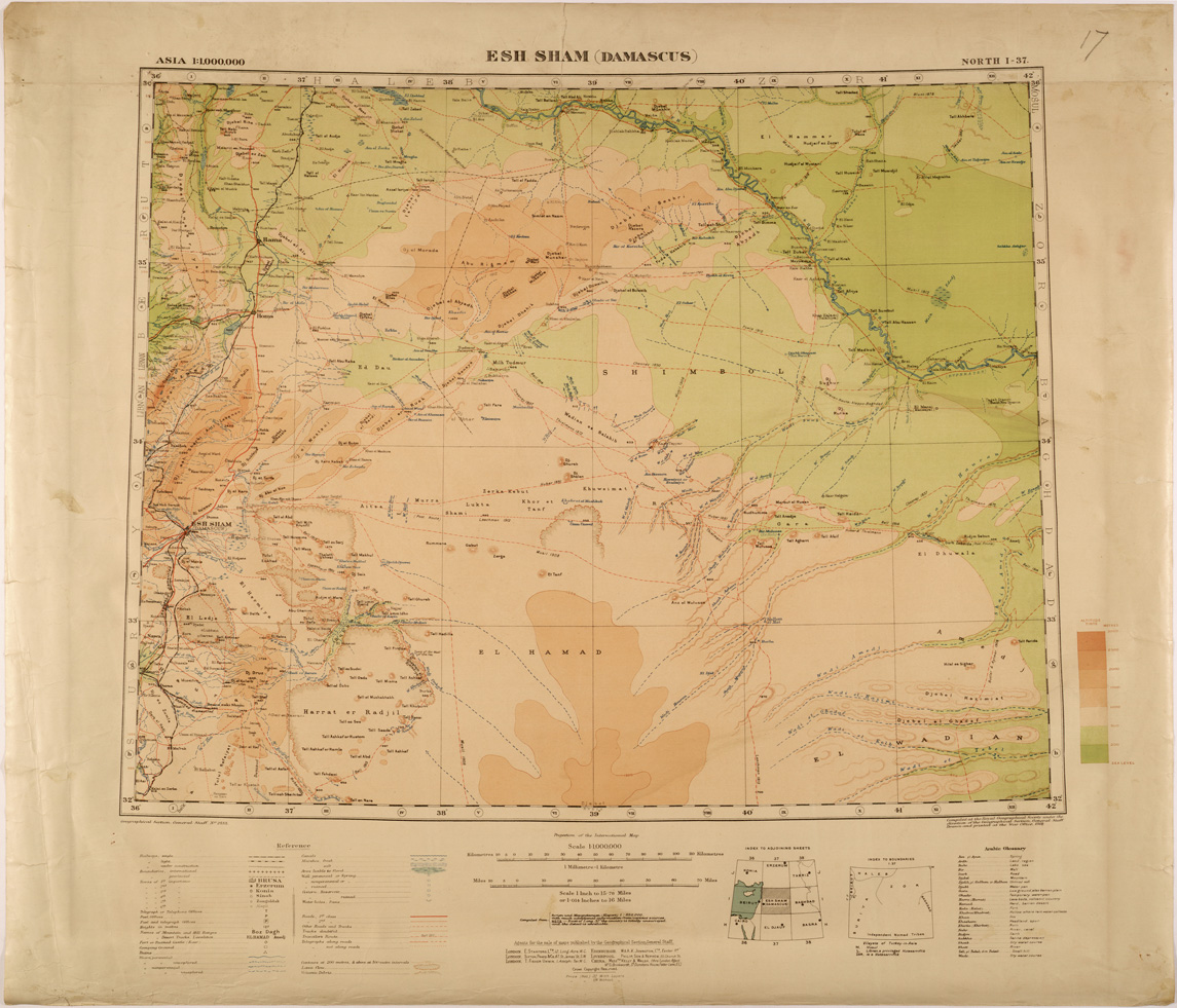 (N:26760) ESH SHAM ( DAMASCUS ) (SE000468) Carte e stampe antiche: riproduzione a colori su carta (formato A1)