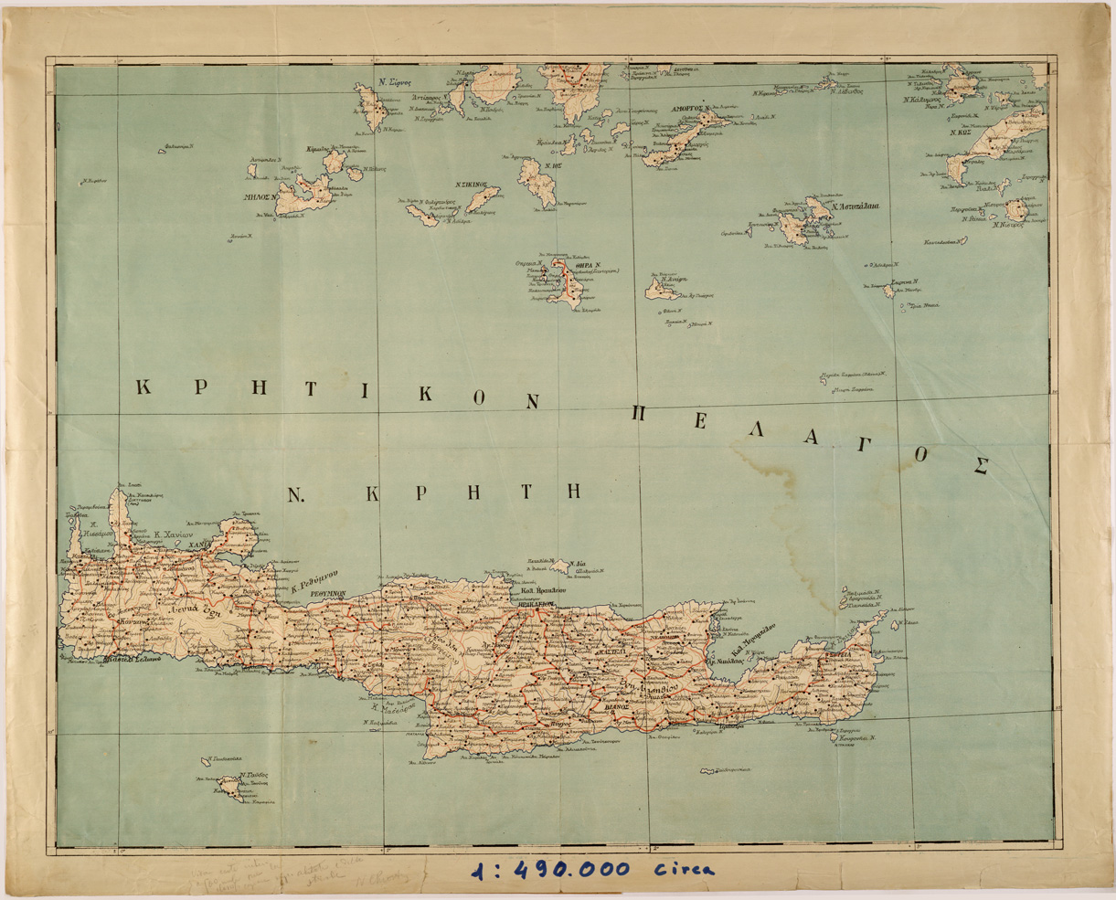 (N:26853) ISOLA DI CRETA (SE000482) Carte e stampe antiche: riproduzione a colori su carta (formato A1)