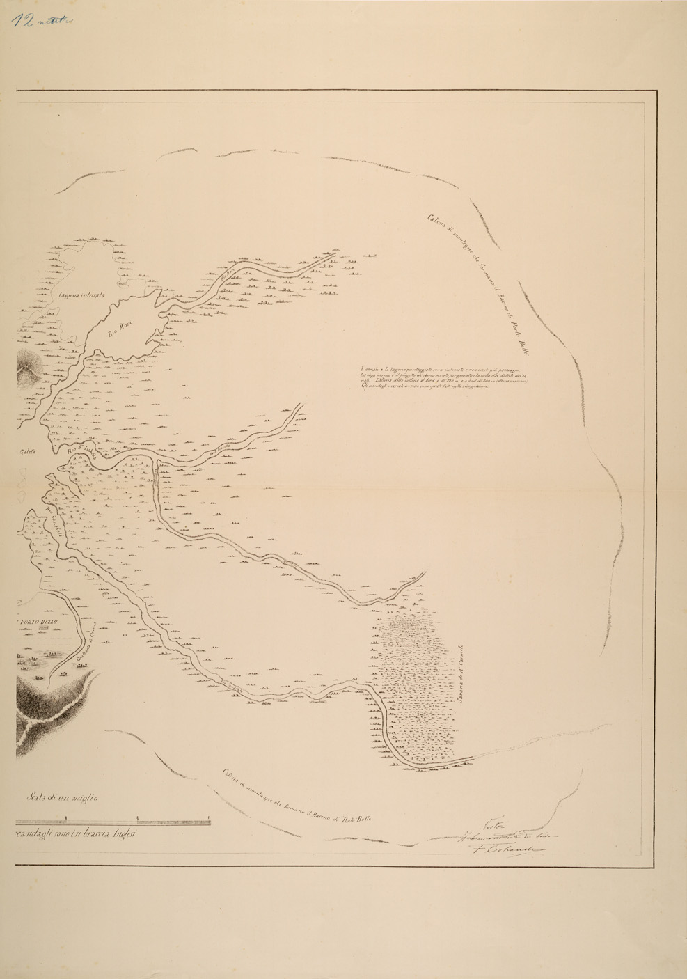 (N:26882) PORTO BELLO E COSTE ADIACENTI - TAVOLA 2 (SE000505) Carte e stampe antiche: riproduzione a colori su carta (formato A1)