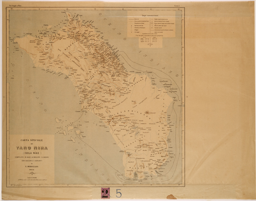 (N:26765) TANO NIHA  ( ISOLA NIAS ) (SE000513) Carte e stampe antiche: riproduzione a colori su carta (formato A1)