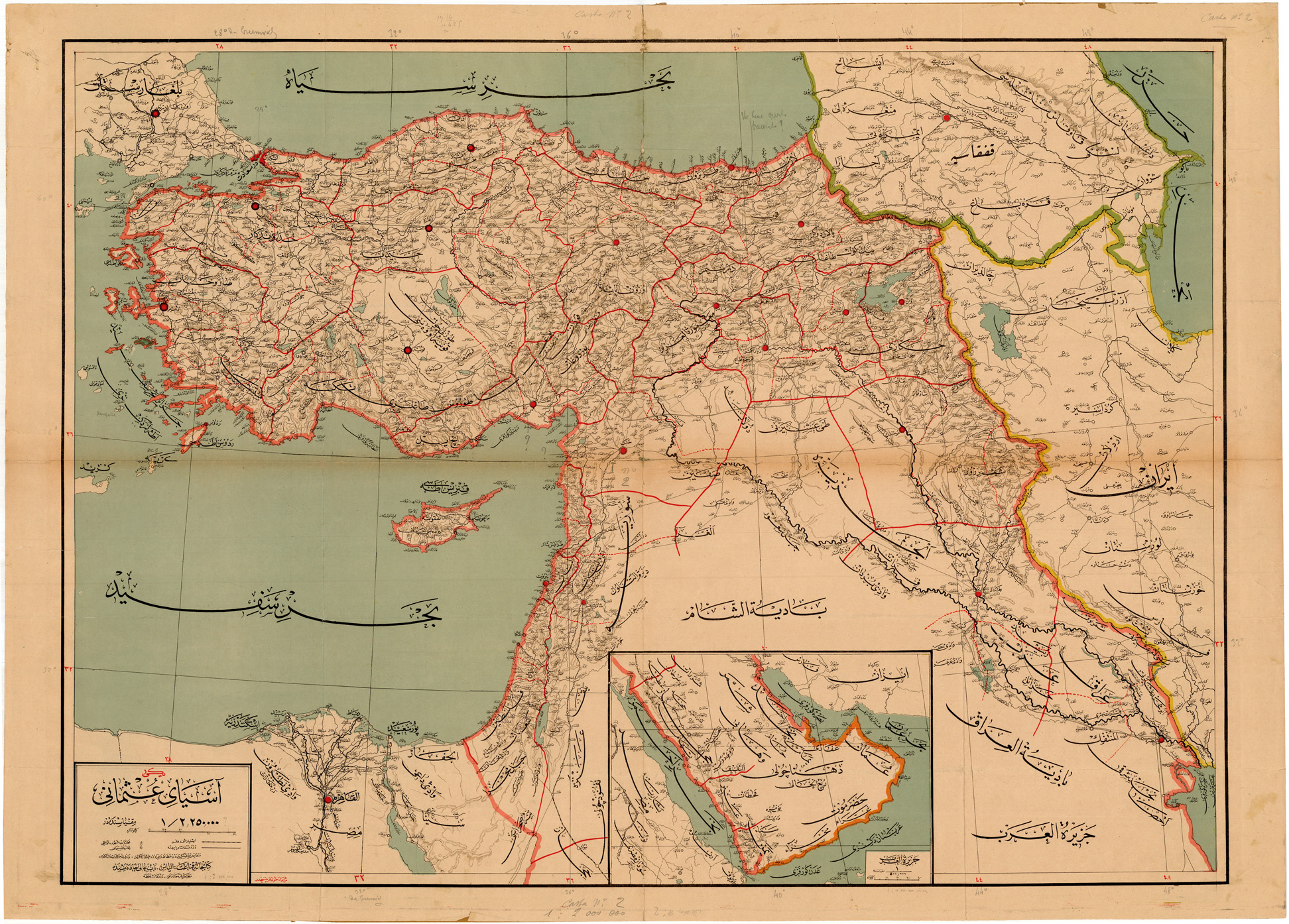 (N:26785) ASIA MINORE (SE000536) Carte e stampe antiche: riproduzione a colori su carta (formato A1)