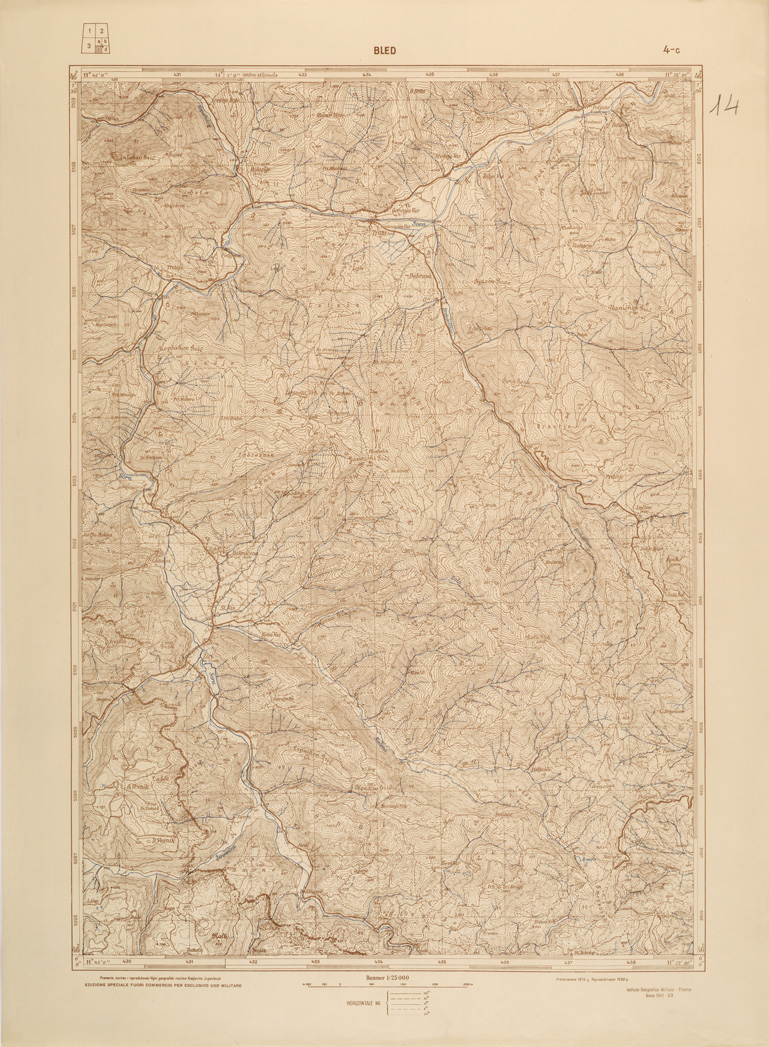 (N:26898) JUGOSLAVIA AL 25.000 - 1 EDIZIONE - BLED - 4C (SE000749) Carte e stampe antiche: riproduzione a colori su carta (formato A1)
