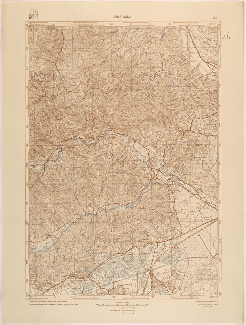 (N:26900) JUGOSLAVIA AL 25.000 - 1 EDIZIONE - LJUBLJANA - 3C (SE000751) Carte e stampe antiche: riproduzione a colori su carta (formato A1)