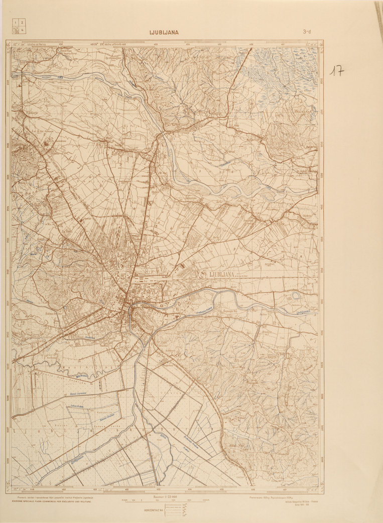 (N:26901) JUGOSLAVIA AL 25.000 - 1 EDIZIONE - LJUBLJANA - 3D (SE000752) Carte e stampe antiche: riproduzione a colori su carta (formato A1)