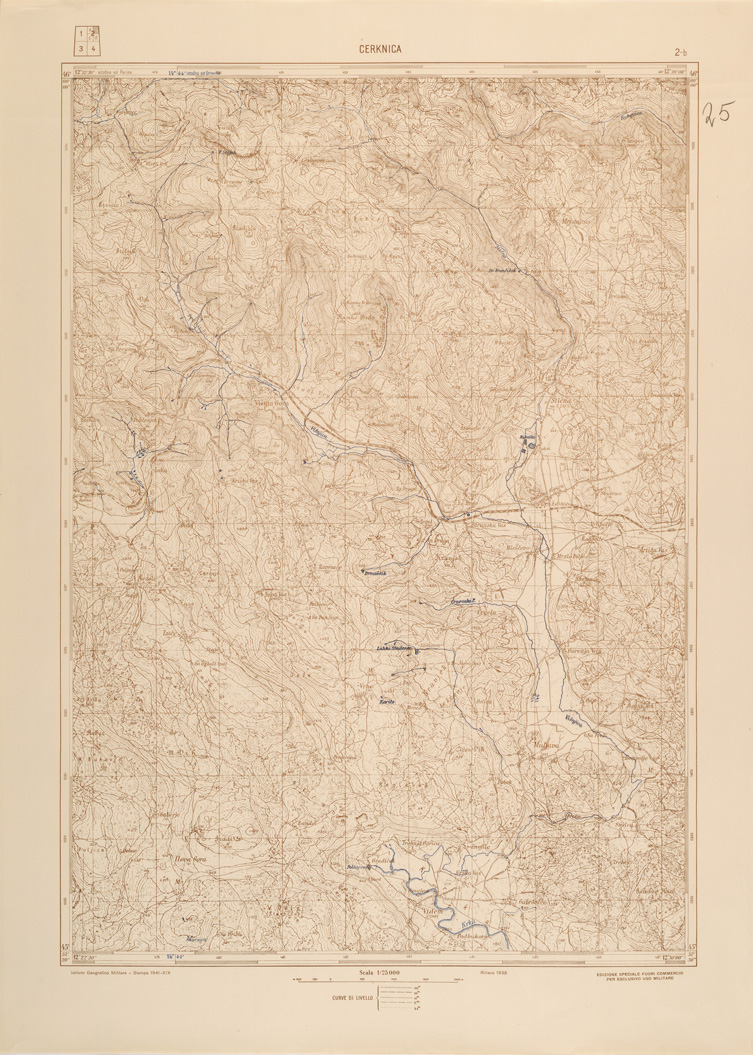 (N:26909) JUGOSLAVIA AL 25.000 - 1 EDIZIONE - CERKNICA - 2B (SE000760) Carte e stampe antiche: riproduzione a colori su carta (formato A1)