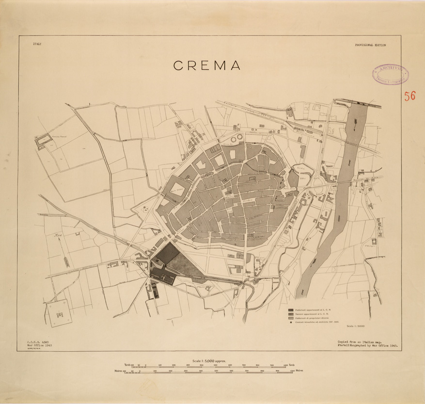 (N:27336) CREMA (SE001165) Carte e stampe antiche: riproduzione a colori su carta (formato A1)
