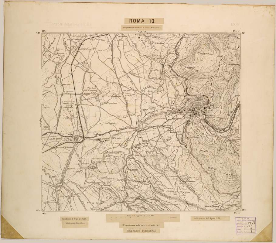 (N:27830) ROMA 10. (SE001633) Carte e stampe antiche: riproduzione a colori su carta (formato A1)