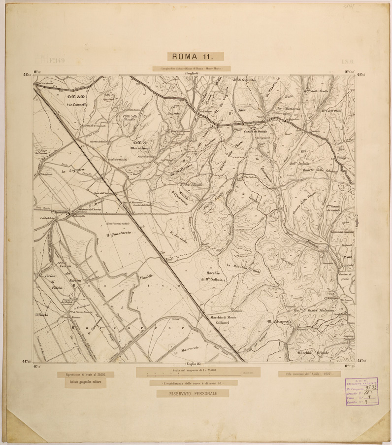 (N:27831) ROMA 11. (SE001634) Carte e stampe antiche: riproduzione a colori su carta (formato A1)