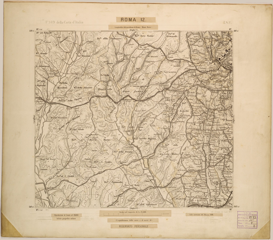 (N:27832) ROMA 12. (SE001635) Carte e stampe antiche: riproduzione a colori su carta (formato A1)