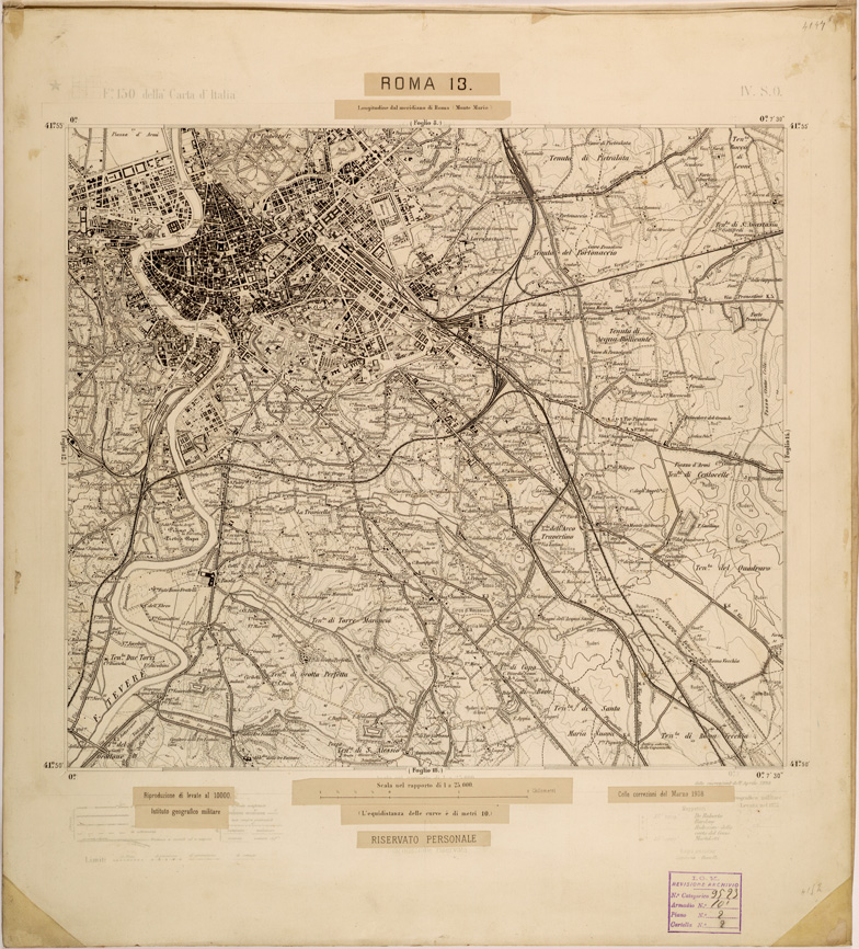 (N:27833) ROMA 13 (SE001636) Carte e stampe antiche: riproduzione a colori su carta (formato A1)