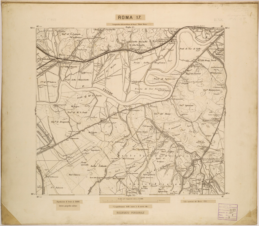 (N:27837) ROMA 17. (SE001640) Carte e stampe antiche: riproduzione a colori su carta (formato A1)