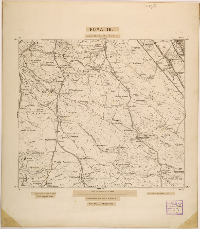 (N:27838) ROMA 18. (SE001641) Carte e stampe antiche: riproduzione a colori su carta (formato A1)