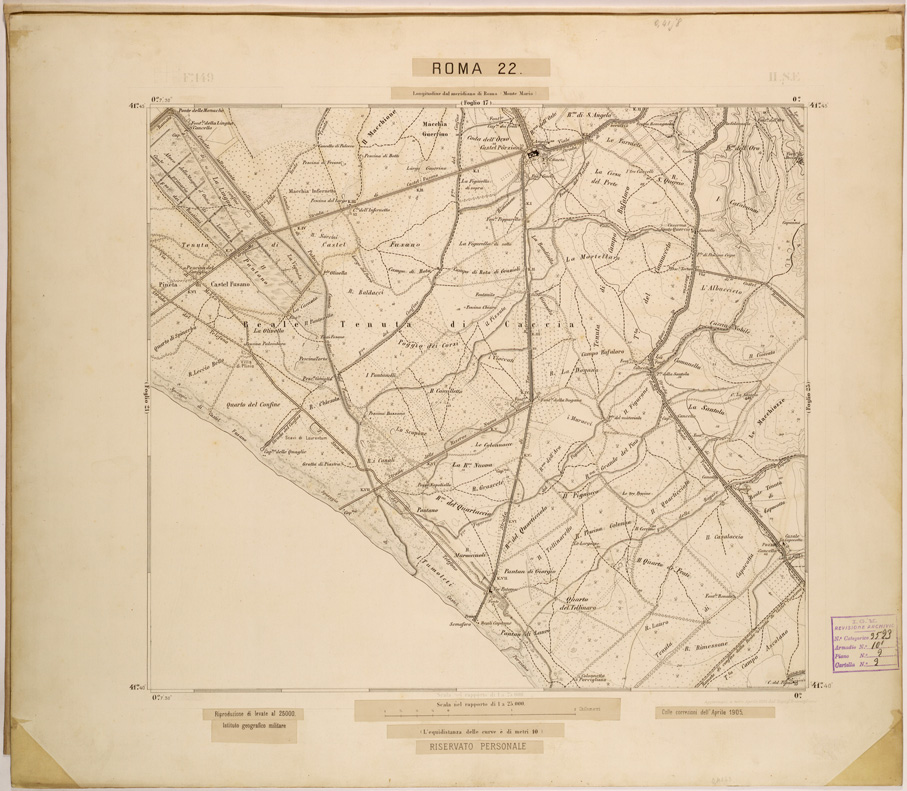 (N:27843) ROMA 22. (SE001645) Carte e stampe antiche: riproduzione a colori su carta (formato A1)