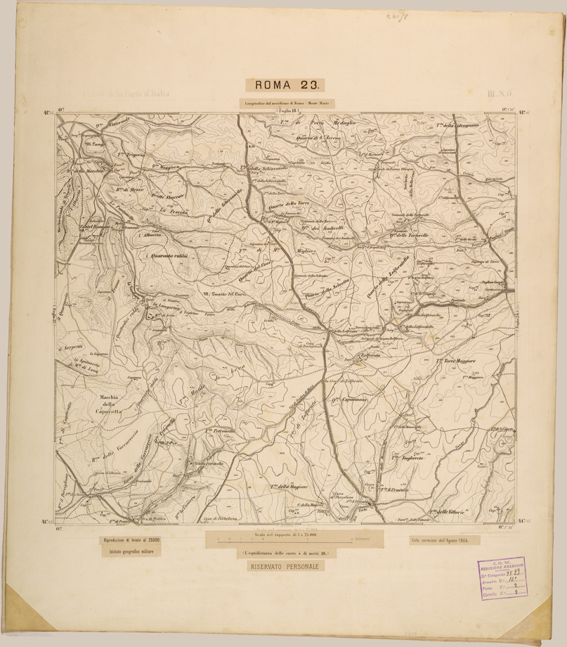 (N:27844) ROMA 23. (SE001646) Carte e stampe antiche: riproduzione a colori su carta (formato A1)