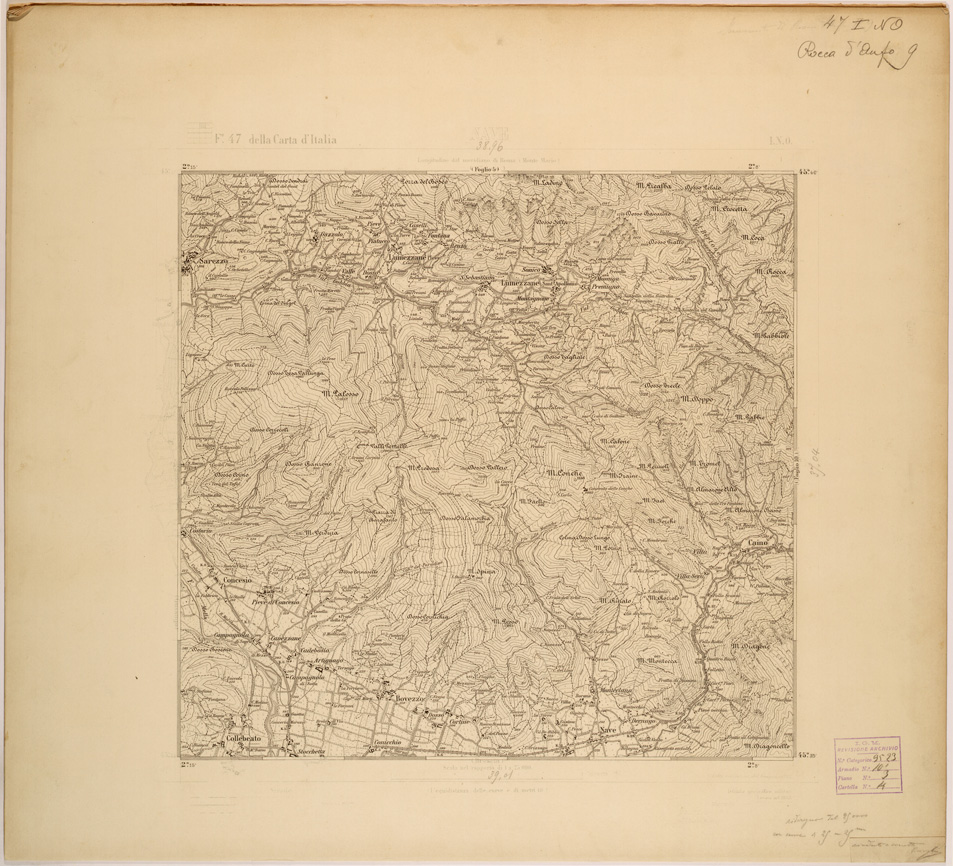 (N:27928) ROCCA D'ANFO 9. (SE001681) Carte e stampe antiche: riproduzione a colori su carta (formato A1)
