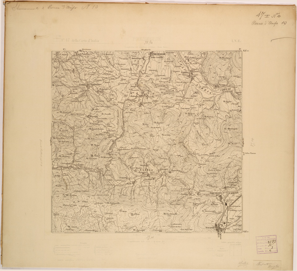 (N:27929) ROCCA D'ANFO 10. (SE001682) Carte e stampe antiche: riproduzione a colori su carta (formato A1)
