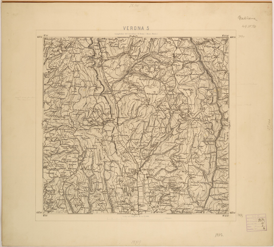(N:28052) VERONA 5 (SE001804) Carte e stampe antiche: riproduzione a colori su carta (formato A1)