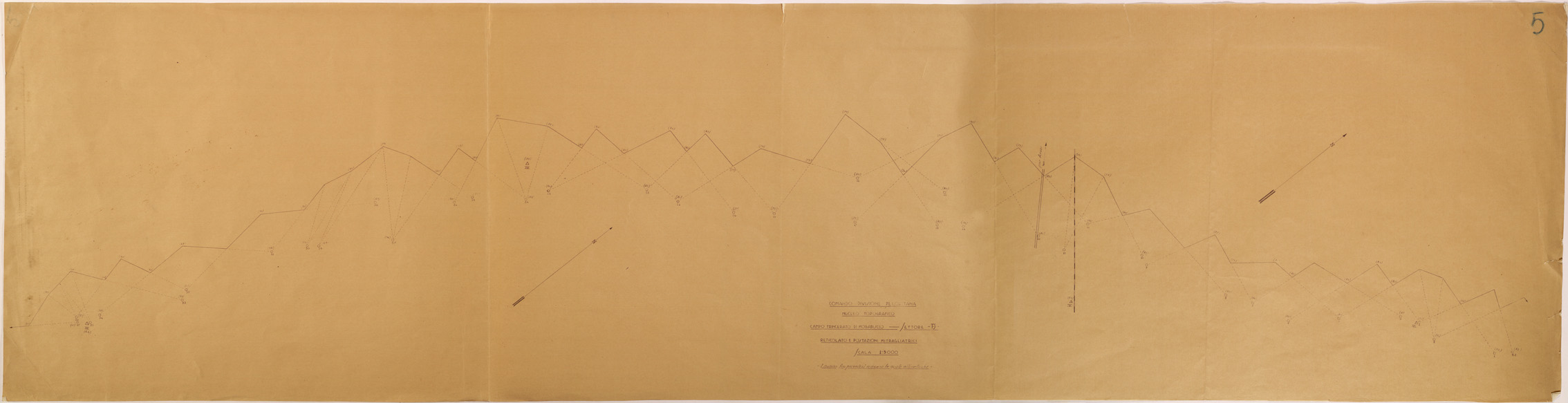 (N:28205) CAMPO TRINCERATO DI MOGADISCIO - SETTORE A - TAVOLA 1 (SE002072) Carte e stampe antiche: riproduzione a colori su carta (formato A1)