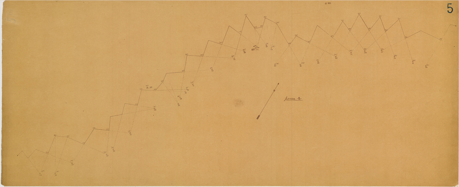 (N:28210) CAMPO TRINCERATO DI MOGADISCIO - SETTORE B - TAVOLA 2 (SE002078) Carte e stampe antiche: riproduzione a colori su carta (formato A1)