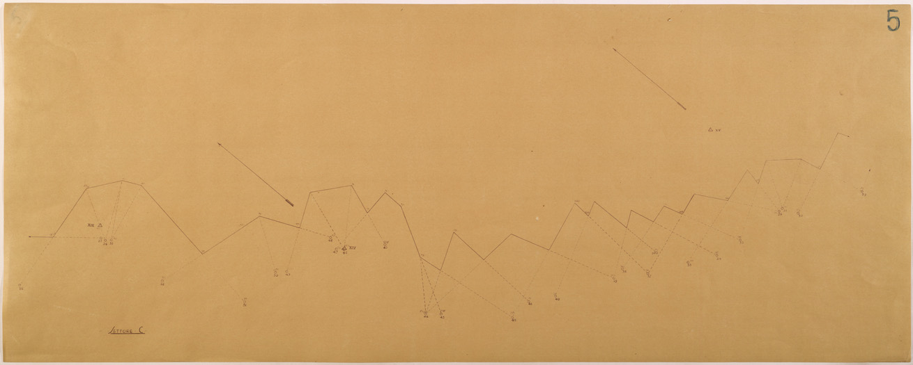 (N:28212) CAMPO TRINCERATO DI MOGADISCIO - SETTORE C - TAVOLA 2 (SE002080) Carte e stampe antiche: riproduzione a colori su carta (formato A1)