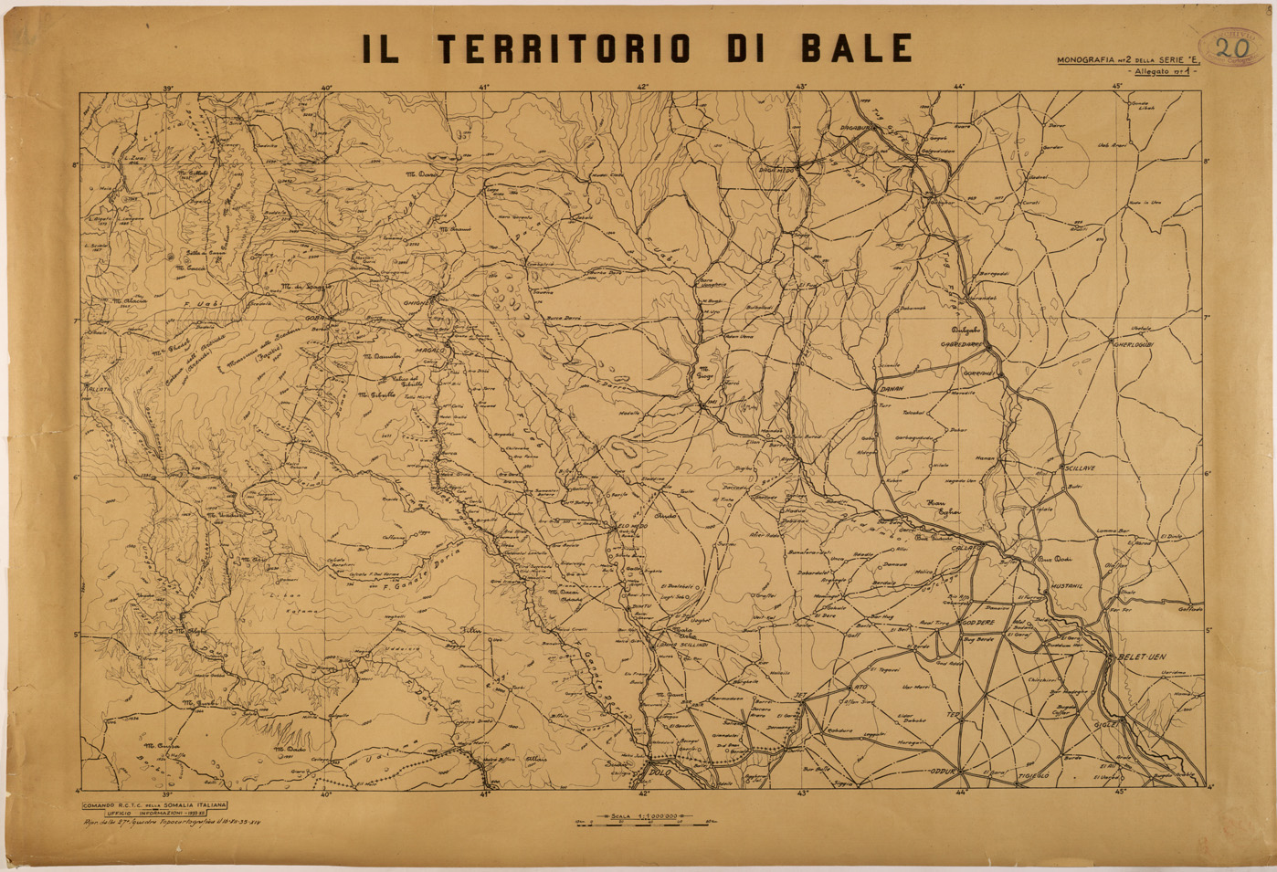 (N:28255) IL TERRITORIO DI BALE (SE002097) Carte e stampe antiche: riproduzione a colori su carta (formato A1)