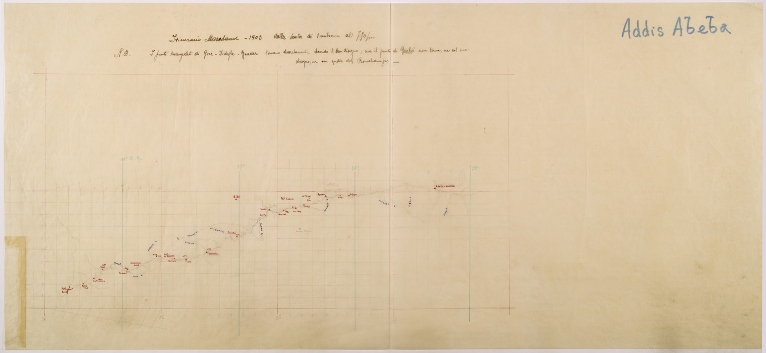 (N:28767) ITINERARIO MARCHAND (SE002465) Carte e stampe antiche: riproduzione a colori su carta (formato A1)