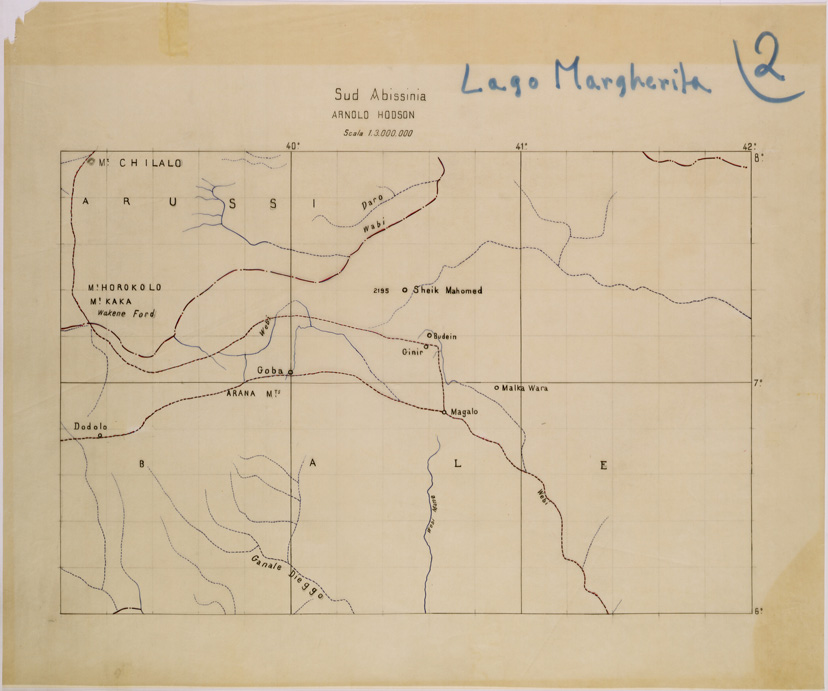 (N:28777) SUD ABISSINIA ( ARNOLD HODSON ) LUCIDO 2 (SE002474) Carte e stampe antiche: riproduzione a colori su carta (formato A1)
