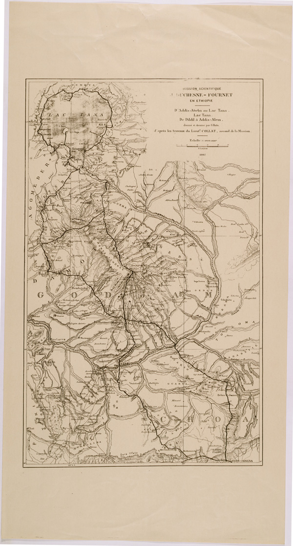 (N:28866) ADDIS ABEBA LAGO TANA DILDIL  (MISSIONE SCIENTIFICA DUCHESNE FOURNET) (SE002504) Carte e stampe antiche: riproduzione a colori su carta (formato A1)