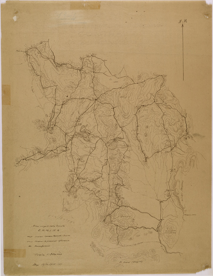 (N:28662) MAGI E DINTORNI. (SE002547) Carte e stampe antiche: riproduzione a colori su carta (formato A1)