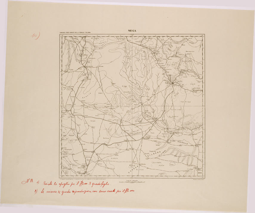 (N:28676) ETIOPIA - MEGA. (SE002561) Carte e stampe antiche: riproduzione a colori su carta (formato A1)