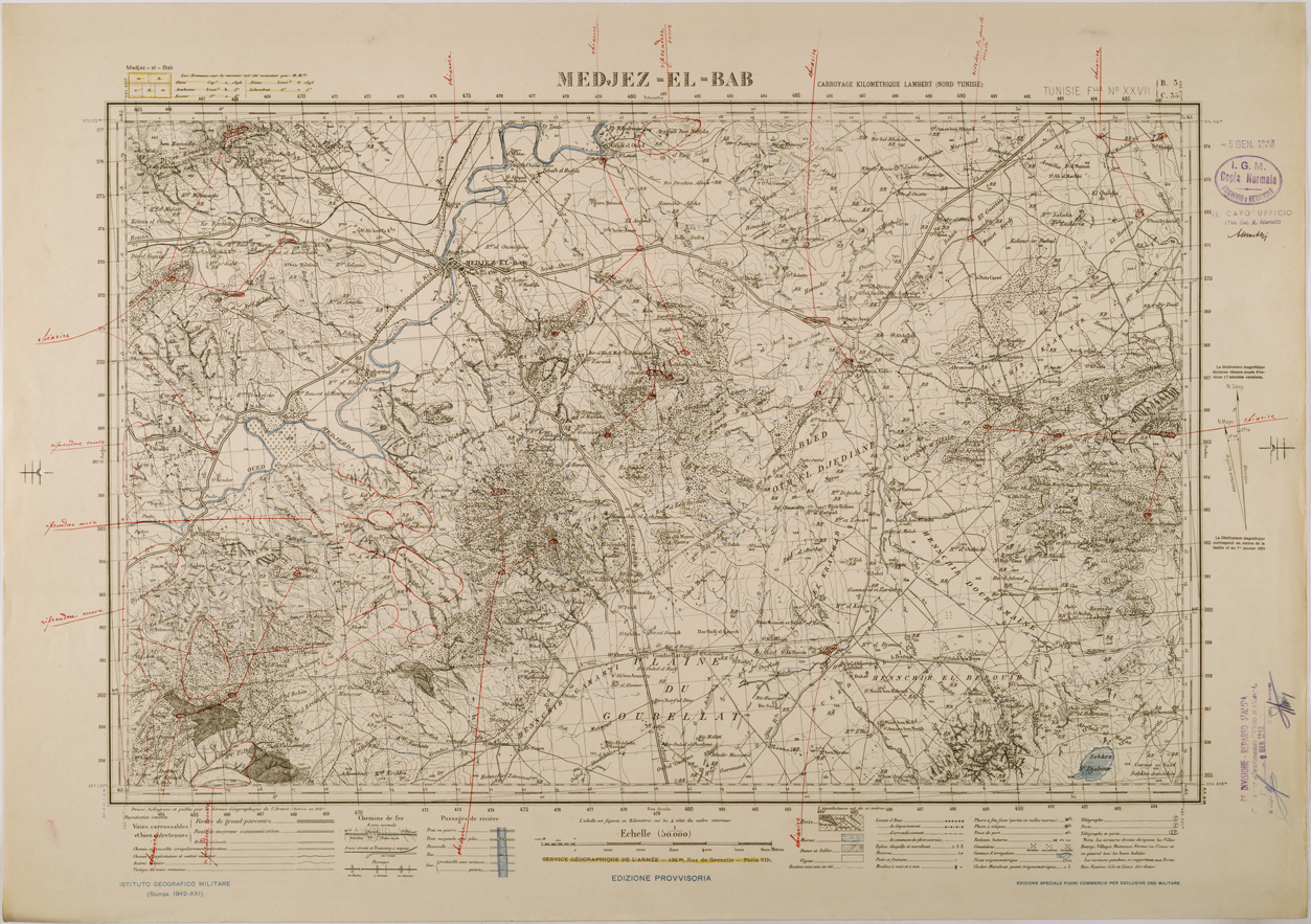 (N:28831) MEDJEZ EL BAB. (SE002663) Carte e stampe antiche: riproduzione a colori su carta (formato A1)