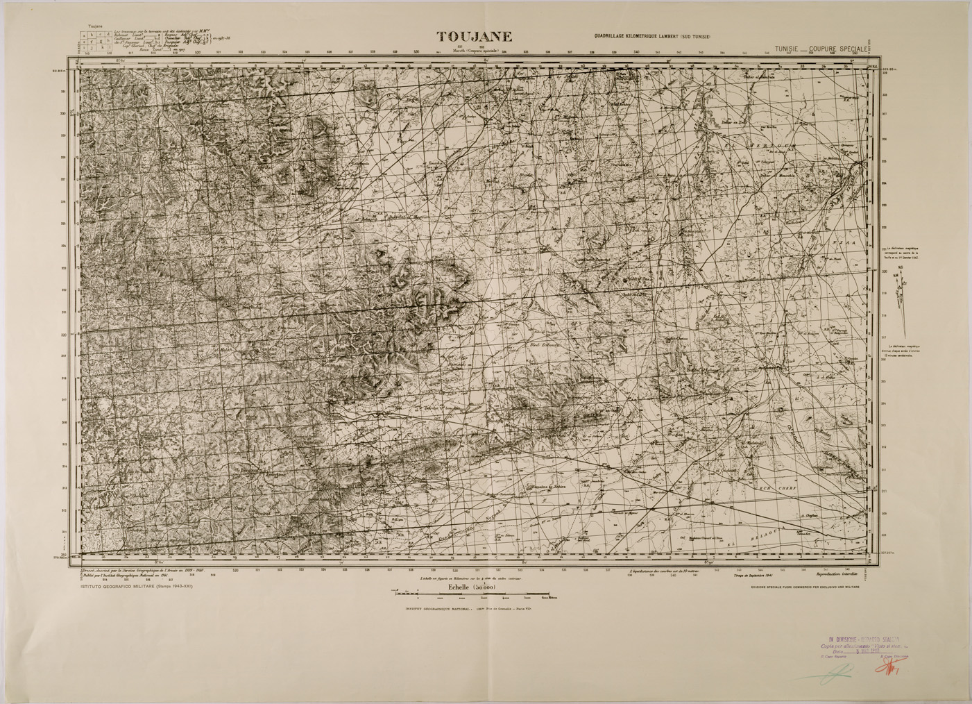 (N:28870) TOUJANE (SE002684) Carte e stampe antiche: riproduzione a colori su carta (formato A1)