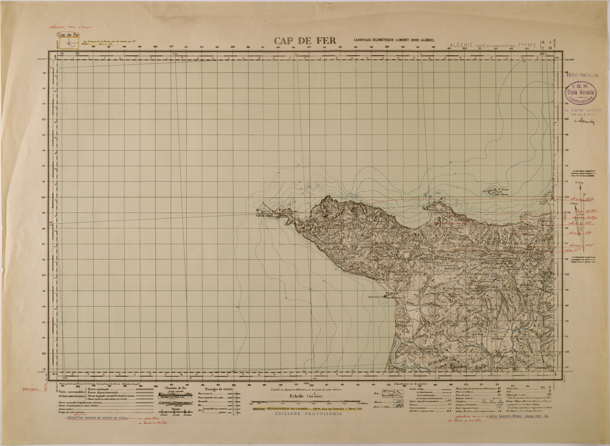 (N:28876) CAP DE FER FOGLIO3 (SE002690) Carte e stampe antiche: riproduzione a colori su carta (formato A1)