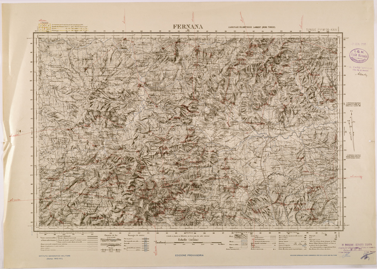 (N:28892) FERNANA FOGLIO 36 (SE002706) Carte e stampe antiche: riproduzione a colori su carta (formato A1)