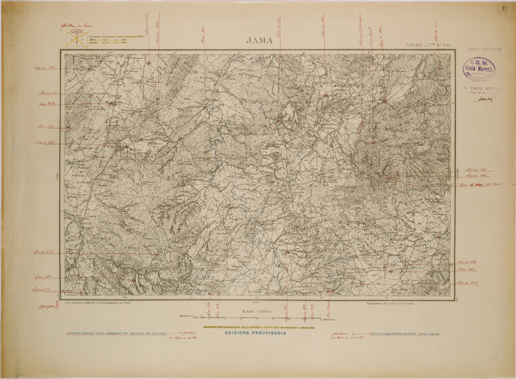 (N:28902) JAMA - FOGLIO XXV. (SE002726) Carte e stampe antiche: riproduzione a colori su carta (formato A1)