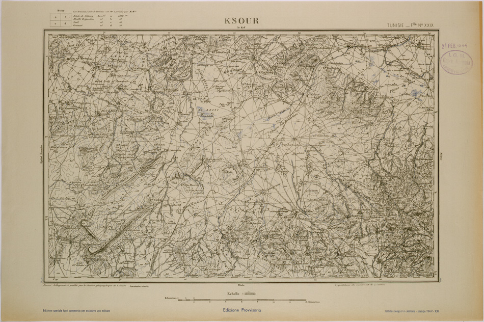 (N:28905) KSOUR - FOGLIO XXIX. (SE002729) Carte e stampe antiche: riproduzione a colori su carta (formato A1)