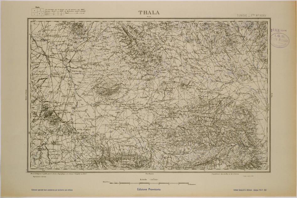 (N:28909) THALA - FOGLIO XXXV. (SE002733) Carte e stampe antiche: riproduzione a colori su carta (formato A1)