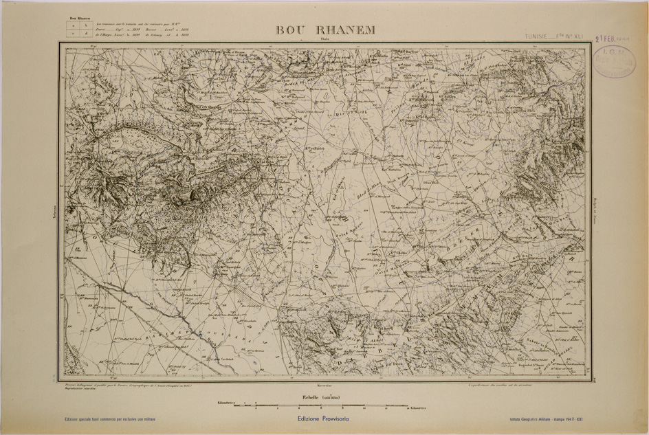 (N:28914) BOU RHANEM - FOGLIO XLI. (SE002738) Carte e stampe antiche: riproduzione a colori su carta (formato A1)
