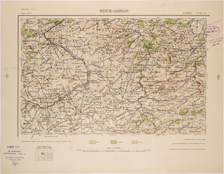 (N:29041) SOUK - AHRAS - FOGLIO 18 IV. (SE002828) Carte e stampe antiche: riproduzione a colori su carta (formato A1)